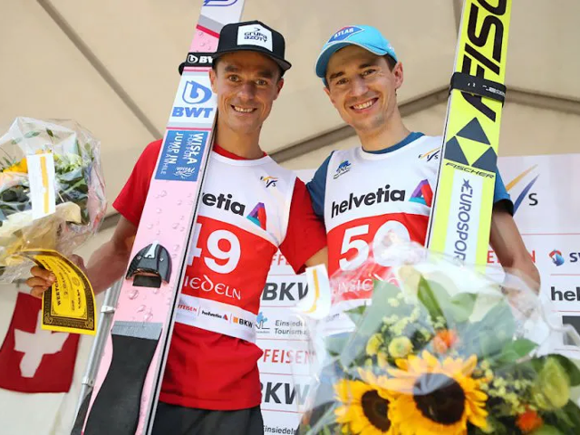 Piotr Żyła i Kamil Stoch